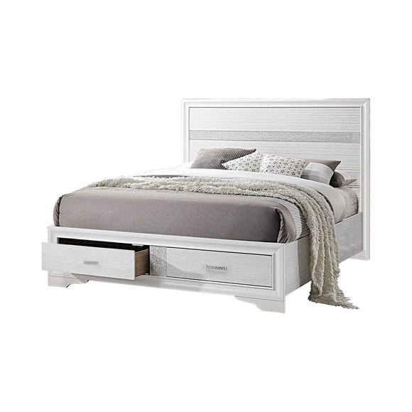 Coaster Miranda King 2-Drawer Storage Bed White